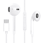 Auriculares c/ Microfone USB-C (Branco) - FIESTA 3