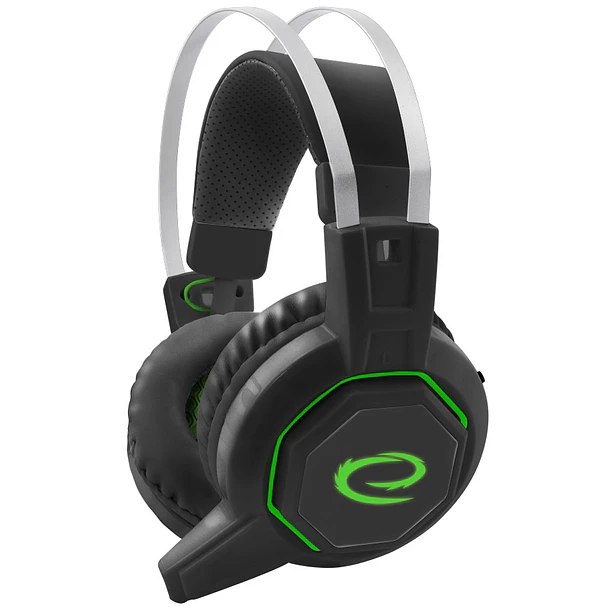 Auscultadores Headset GAMING 7.1 Surround (Preto/Verde) - ESPERANZA 1