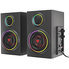 Colunas 2.0 Helium 300BT Bluetooth ARGB (Preto) - GENESIS 1