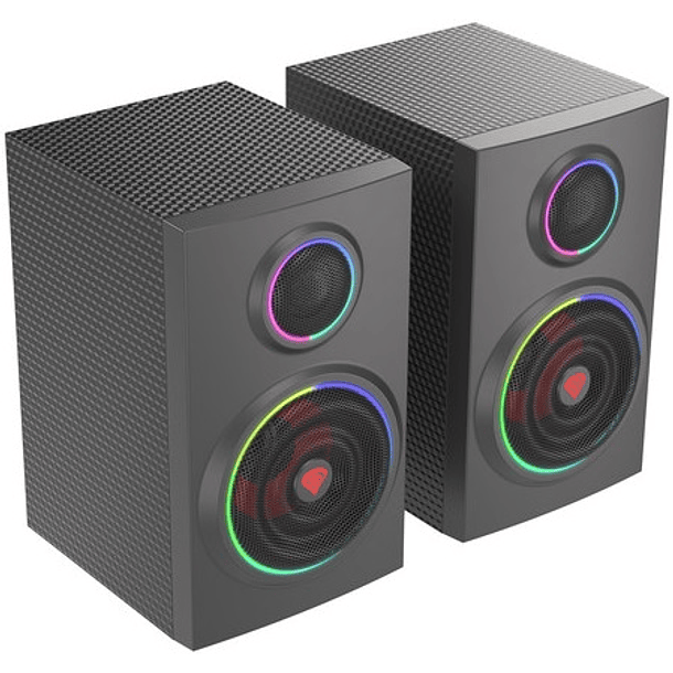 Colunas 2.0 Helium 300BT Bluetooth ARGB (Preto) - GENESIS 2