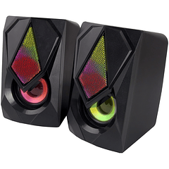 Colunas 2.0 Rainbow Boogie 5W LED (Preto) - ESPERANZA