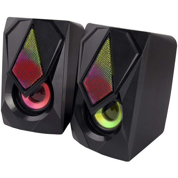 Colunas 2.0 Rainbow Boogie 5W LED (Preto) - ESPERANZA 1
