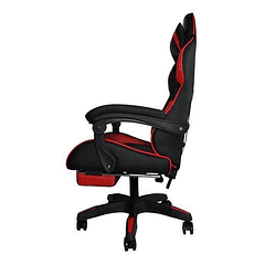 Cadeira Gaming c/ Apoio Pés (Preto/Vermelho) - MALATEC