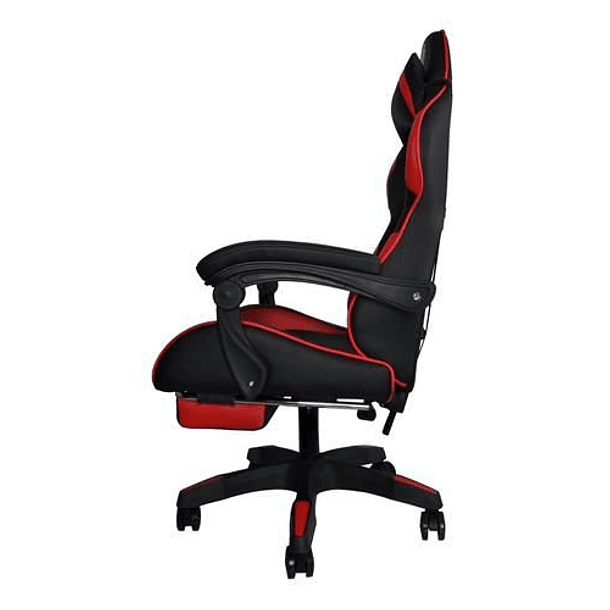 Cadeira Gaming c/ Apoio Pés (Preto/Vermelho) - MALATEC 2