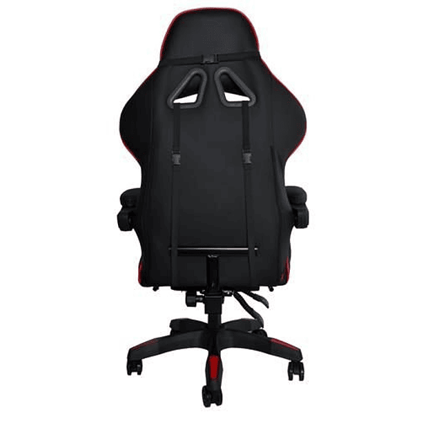 Cadeira Gaming c/ Apoio Pés (Preto/Vermelho) - MALATEC 3