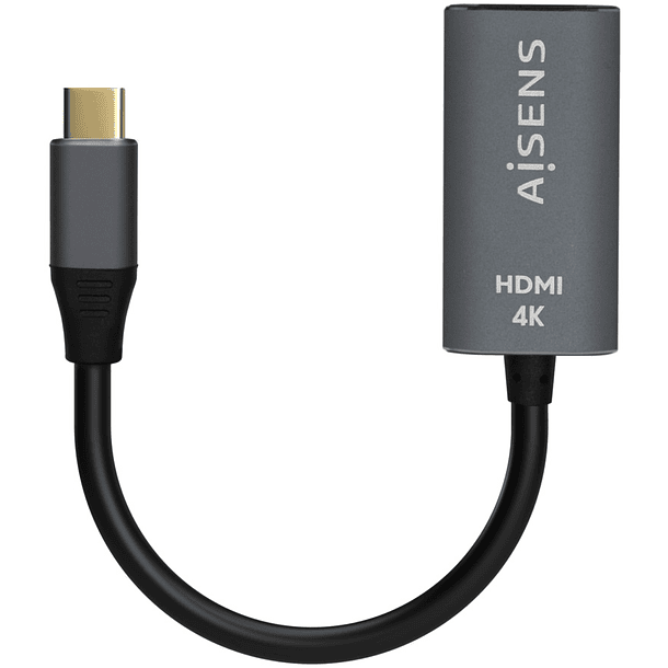 Conversor USB-C Macho - HDMI Fêmea (Cinza) - AISENS 2