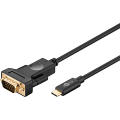 Cabo Conversor USB C 3.1 Macho -> VGA Macho (1,8 mts) - GOOBAY