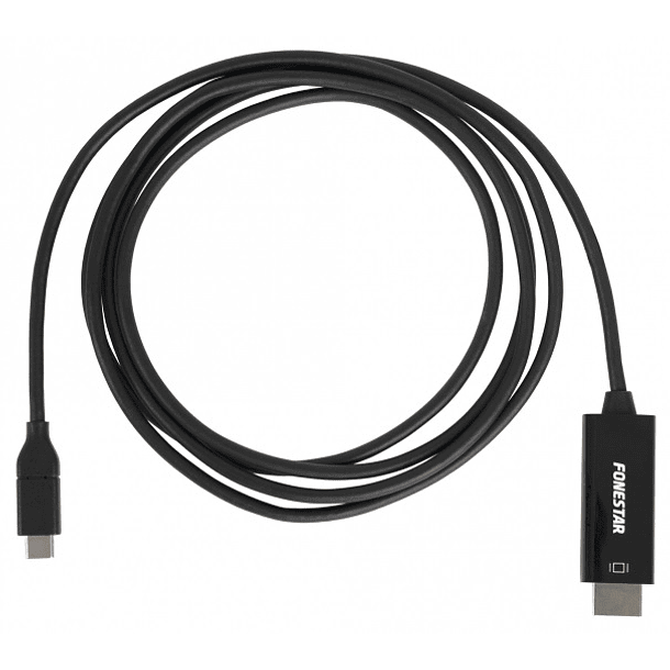 Cabo Conversor USB C 3.1 Macho -> HDMI A Macho (1,8 mts) - FONESTAR 