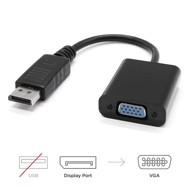 Conversor DisplayPort Macho -> VGA Femea - Nanocable 2
