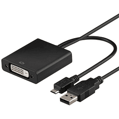 Adaptador MHL+ micro USB M -> DVI F