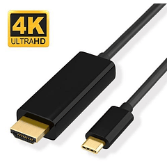 Cabo Conversor 4K USB C 3.1 Macho -> HDMI A Macho (1,8 mts)