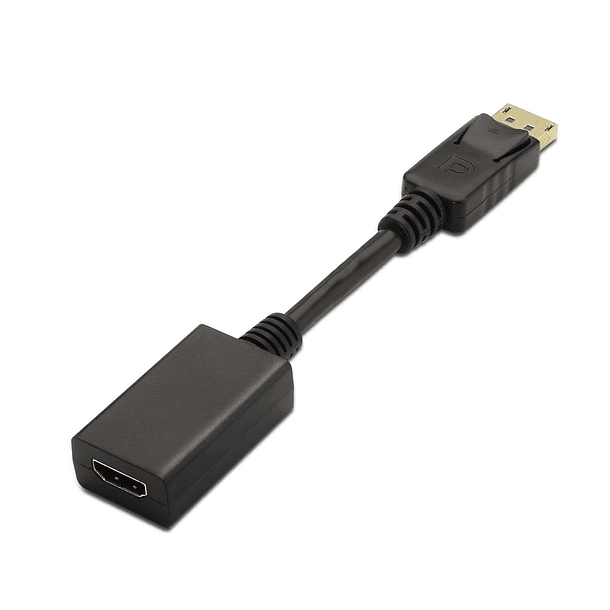 Conversor DisplayPort Macho -> HDMI Fêmea (Preto) - AISENS 1