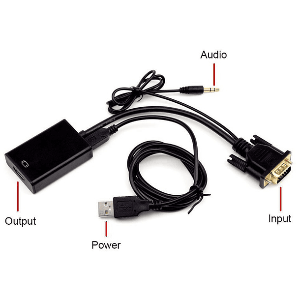 Conversor VGA + Audio p/ HDMI 2