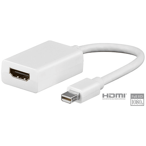Conversor Mini DisplayPort Macho -> HDMI Femea 2