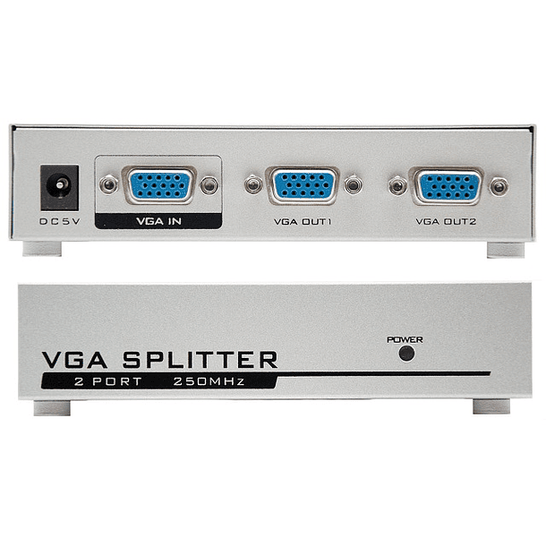 Splitter VGA 2 Portas c/ Alimentação - Nanocable 1