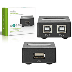 Switch USB para 2 PCs / 1 Dispositivo USB - NEDIS