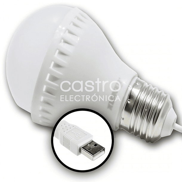 Lampada LED USB 5W Branco 4000K 400Lm 1
