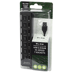 HUB USB 7 Portas ON-OFF c/ Alimentação