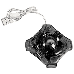 HUB Slim USB 2.0 4 Portas (Preto) - ESPERANZA