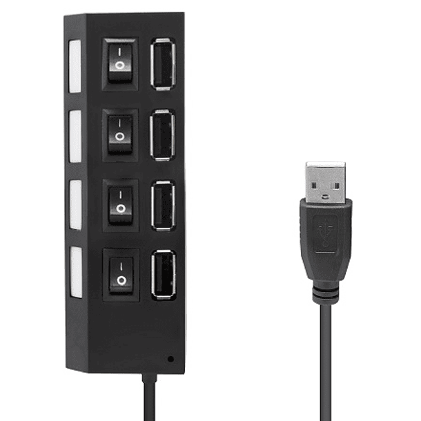 HUB USB 4 Portas ON-OFF c/ Alimentação 1