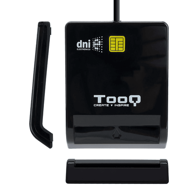 Leitor SmartCard p/ Cartões Identificação/Cidadão/DNI USB2.0 (Preto) - TooQ 1
