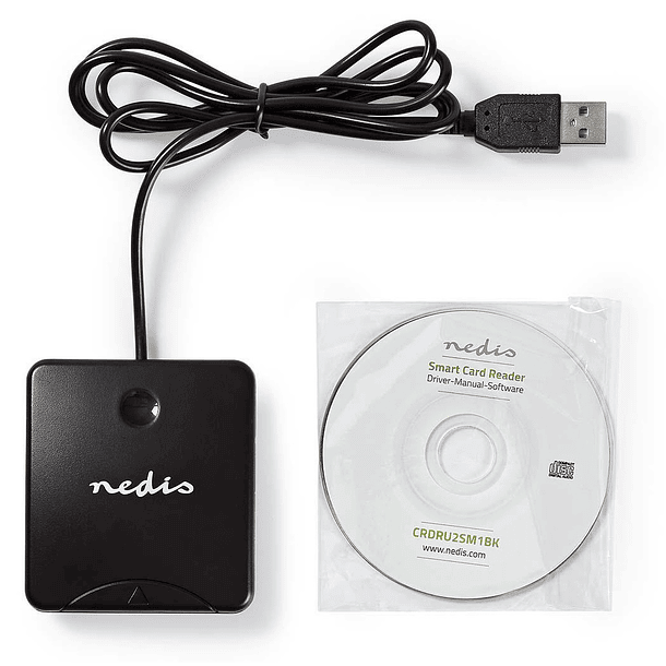 Leitor USB2.0 SmartCard de Cartões Identificação/Cidadão - NEDIS 1