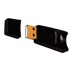 Pen Drive USB c/ Leitor Cartões microSD