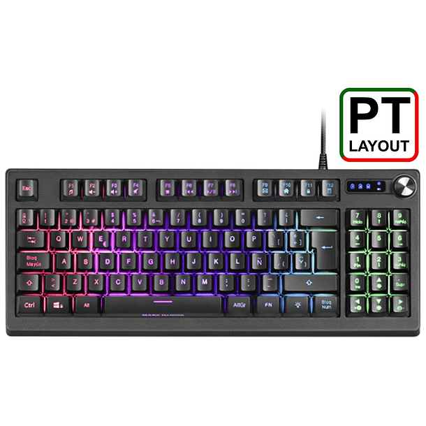 Teclado MKREVO TKL (Layout PT) - MARS GAMING 1