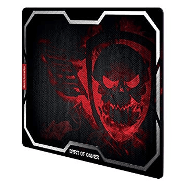 Tapete Gaming Smokey Skull Médio Vermelho - SPIRIT OF GAMER 1