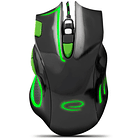 Rato Óptico 7D USB 7 Botões 2400DPI GAMES (HAWK BLACK-GREEN) - ESPERANZA 1