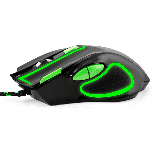 Rato Óptico 7D USB 7 Botões 2400DPI GAMES (HAWK BLACK-GREEN) - ESPERANZA 2