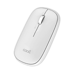 Rato Sem Fios Slim Bluetooth + Adap. USB (Branco) - COOL