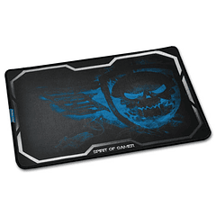 Tapete Gaming Smokey Skull Médio Azul - SPIRIT OF GAMER