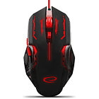 Rato Óptico 6D USB 6 Botões 2400DPI GAMES (APACHE RED) - ESPERANZA 1