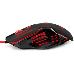 Rato Óptico 6D USB 6 Botões 2400DPI GAMES (APACHE RED) - ESPERANZA