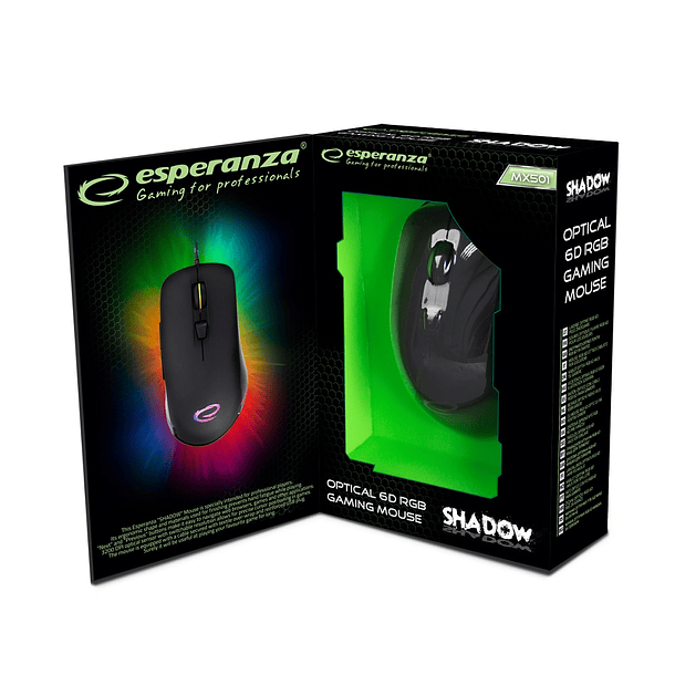 Rato Óptico USB Gaming 6D RGB SHADOW - ESPERANZA 3