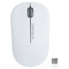 Rato Óptico 1200 DPI Office Wireless W188 (Branco) - FANTECH