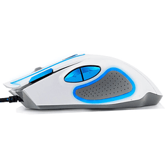 Rato Óptico 7D USB 7 Botões 2400DPI GAMES (HAWK WHITE-BLUE) - ESPERANZA