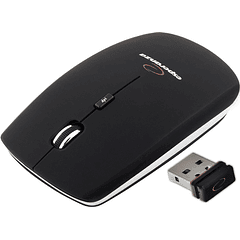 Rato Óptico 4D Ultra SLIM USB s/ Fios 1600DPI (SATURN BLACK) - ESPERANZA