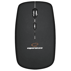 Rato Óptico 4D Ultra SLIM USB s/ Fios 1600DPI (SATURN BLACK) - ESPERANZA