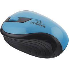 Rato Óptico USB s/ Fios 2,4GHz (3D) Azul - TITANUM