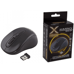 Rato Óptico USB s/ Fios (3D) 2.4GHz Preto - MAVERICK