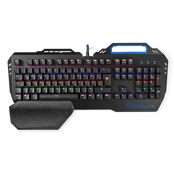 Teclado Mecânico Gaming RGB Design Metálico - NEDIS 3