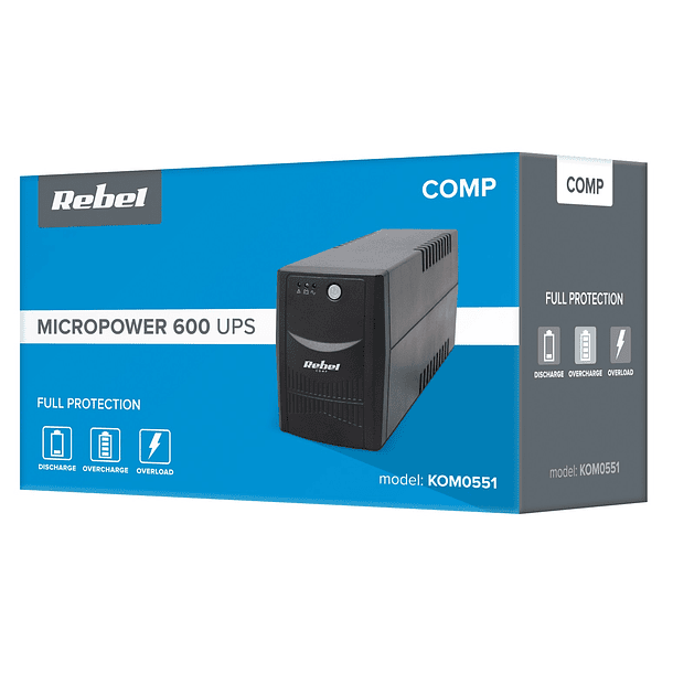 UPS 600VA 360W - REBEL 3