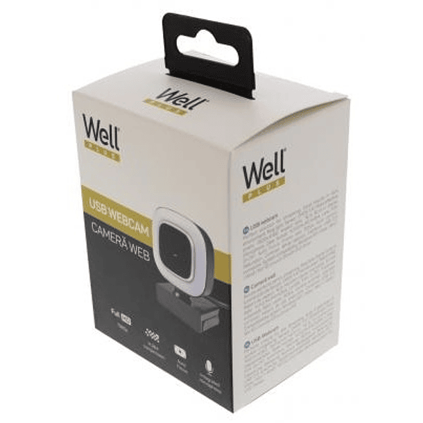 WebCam Full HD 1080p c/ Microfone - WELL 3