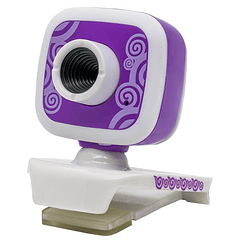 WebCam 32MP HD (Branco/Rosa)