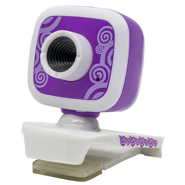 WebCam 32MP HD (Branco/Rosa) 