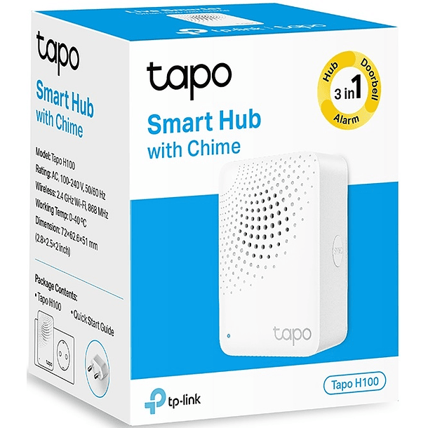 Hub Inteligente Tapo H100 c/ Alarmística (Branco) - TP-LINK 2