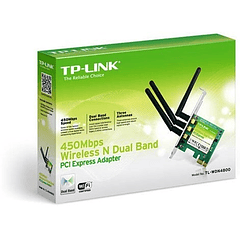 Placa Rede Wireless N Dual Band PCI-e 450Mbps - TP-LINK