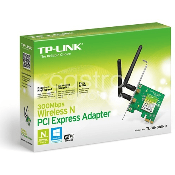 Placa Rede PCI-E Wireless 300Mbps - TP-LINK 3